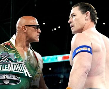 The Rock and John Cena come face-to-face at WrestleMania XL: WrestleMania XL Sunday highlights