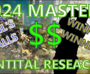 2024 MASTERS Initial Research (PLUS A WIN!)