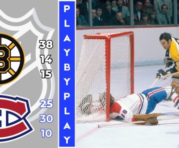 NHL GAME PLAY BY PLAY: BRUINS VS CANADIENS