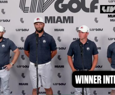 WINNER INTERVIEW: Legion XIII "Little Bit Ahead Of Schedule" | LIV Golf Miami