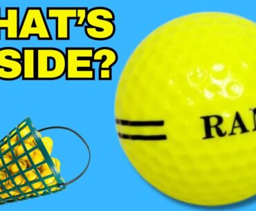 What's INSIDE A Range Ball - Compared! #golfballs