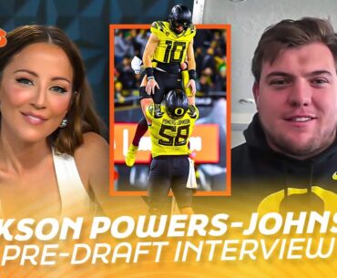 Jackson Powers-Johnson on Playing with Bo Nix, Replacing Jason Kelce on Eagles, & More