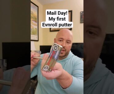 Unboxing my first Evnroll putter, and it's gorgeous! #golf