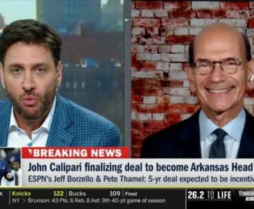 GET UP | Paul Finebaum BREAKING: Josh Calipari finalizing deal to become Arkansas head coach