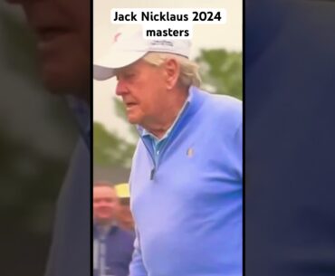 Jack Nicklaus tees off at 2024 masters #golf #shorts #masters