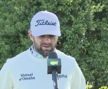 Cameron Young talks about the weekend ahead at the Masters