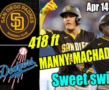San Diego Padres vs LA Dodgers [Highlights] | Manny Machado goes YARD to give the Padres the lead!