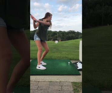 How is my daughters golf swing now? #girlsgolf #golfgirls #lpgagolf