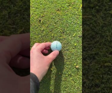 First aerodynamic golf balls