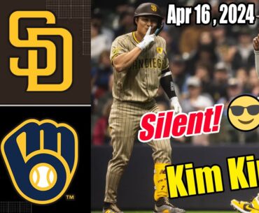 Padres vs Brewers [Highlights] | Ha-Seong Kim 3 Run - HR | O' Slider Slide !  😎