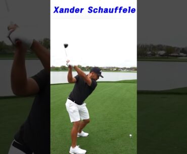 Power Hitter "Xander Schauffele" Awesome Swing Motion & Slow Motion  2024