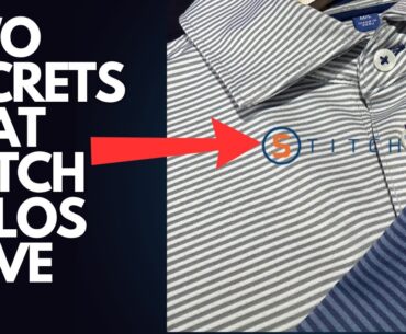 STITCH GOLF POLOS AND THEIR LITTLE SECRETS....BEST GOLF POLO IN 2024