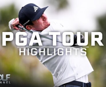 PGA Tour Highlights: 2024 American Express, Round 3 | Golf Channel