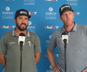 Ryan Brehm and Mark Hubbard Sunday Flash Interview 2024 Zurich Classic of New Orleans © PGA Tour