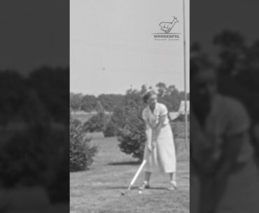 1930s Wealthy American Lady's Golf Shot #Shorts #Short