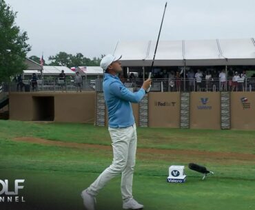 Ludvig Aberg loses driver club head while finding green at Valero Texas Open | Golf Channel