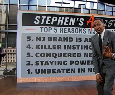 MICHAEL JORDAN THE GOAT 🐐 Stephen A.'s TOP 5 reasons why MJ still reigns | First Take