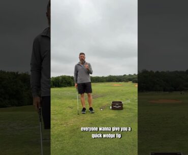 Quick wedge tip for those windy days