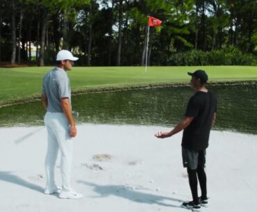 Which Club Do You Hit Out Of The Sand? - Scottie Scheffler Asks Tiger Woods