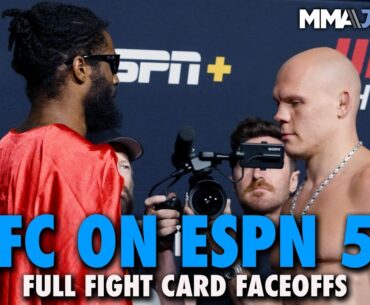 UFC on ESPN 55 Full Fight Card Faceoffs From Las Vegas