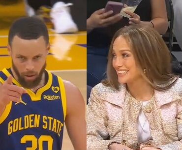 Stephen Curry Impresses Jennifer Lopez With Crazy 3 Pointer! Warriors vs Lakers