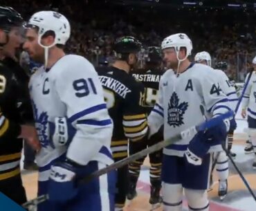 Bruins Exchange Handshakes With Maple Leafs Moments After Their Seven-Game Series
