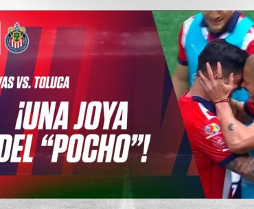 Golazo de Víctor Guzmán y explota el Akron - Chivas v. Toluca 1-0 | Telemundo Deportes