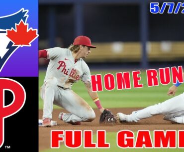 Blue Jays vs Phillies May 07, 2024 FULL GAME Highlights | MLB Highlights | 2024 MLB Season