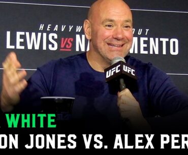 Dana White on Jon Jones vs. Alex Pereira: "Jon's just asking, but he's fighting Stipe"