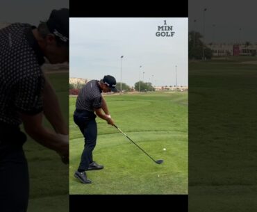 Thorbjørn Olesen’s Draw Shot🏌️| RAK Championship #golf #golfswing