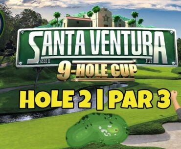 Master, QR Hole 2 - Par 3, HIO - Santa Ventura 9-hole cup, *Golf Clash Guide*