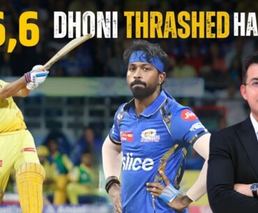 MI vs CSK: 20*(4) 6,6,6 HAT-TRICK OF SIXES BY MS DHONI AGAINST HARDIK PANDYA