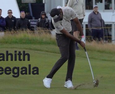 Sahith Theegala Golf Swing - Slow Motion & Close Up View of Release/Impact