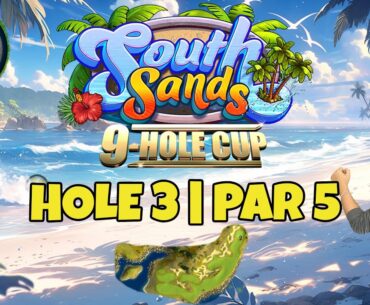 Master, QR Hole 3 - Par 5, EAGLE - South Sands 9-hole cup, *Golf Clash Guide*