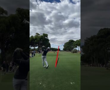 Andy Ogletree Hits Beautiful Golf Shot at LIV Golf Adelaide