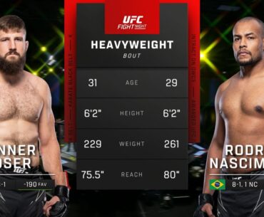 Tanner Boser x Rodrigo Nascimento | LUTA COMPLETA | UFC St. Louis