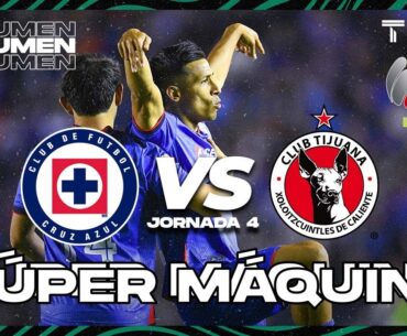 Resumen y gol | Cruz Azul vs Tijuana | Liga Mx - CL2024 J4 | TUDN