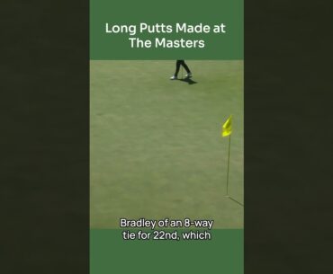 Long Putts Made at The Masters - Keegan #golf #augustanational