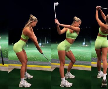 Amazing Golf Swing you need to see | Golf Girl awesome swing | Golf shorts | MOLLIE LOUISE WHITE