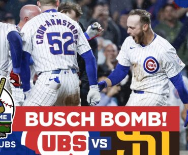 Michael Busch & Chicago Cubs walk off Padres before rain hits Wrigley | CHGO Cubs Podcast POSTGAME