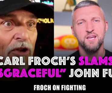 “JOHN FURY IS A DISGRACE, A TYPICAL BIG BULLY.” Carl Froch slams John Fury for headbutt incident