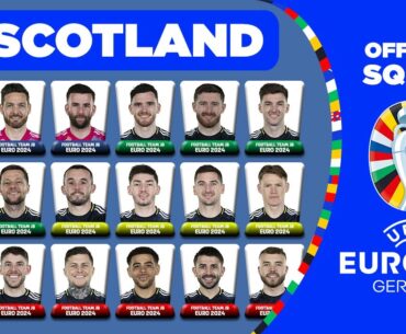 SCOTLAND OFFICIAL SQUAD EURO 2024 | SCOTLAND 28 MAN PROVISIONAL SQUAD DEPTH FOR UEFA EURO 2024