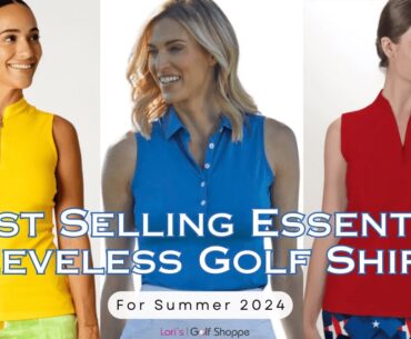 Our Top 6 Best Selling  Sleeveless Ladies Golf Shirts for Summer 2024