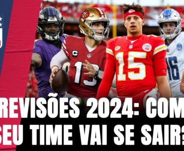 PROJEÇÕES NFL 2024: OS PALPITES PARA AS CAMPANHAS DOS 32 TIMES