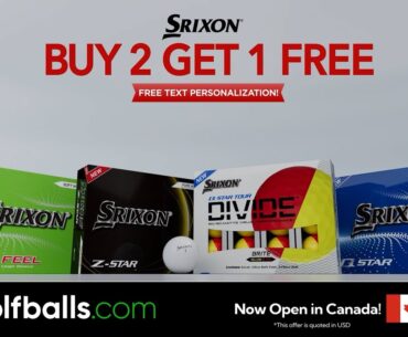 Buy 2 Get 1 Free on Srixon Golf Balls + Free Text Personalization, Limited Time Deal!