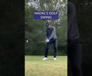 Rafael Nadal's AMAZING golf swing! 😱
