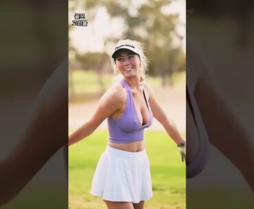 The charm of golf 2 Attractive lady golfer