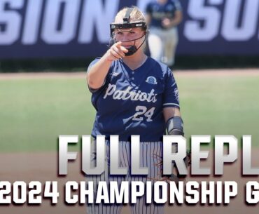 2024 DII softball championship final game 1: UT Tyler vs. Western Washington I FULL REPLAY