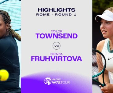 Taylor Townsend vs. Brenda Fruhvirtova | 2024 Rome Round 1 | WTA Match Highlights