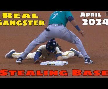 MLB | Gangster Stealing Base